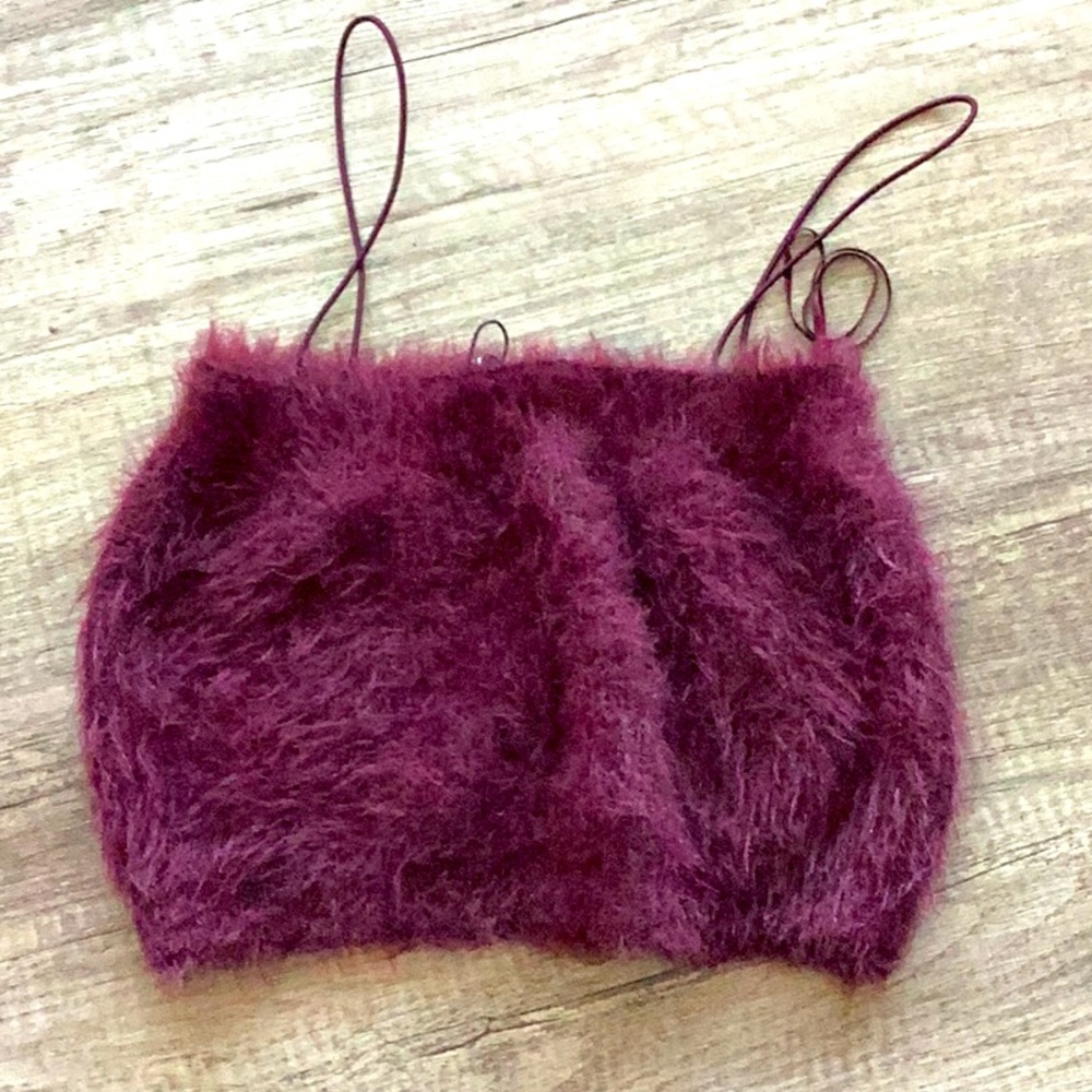 Fluffy crop top